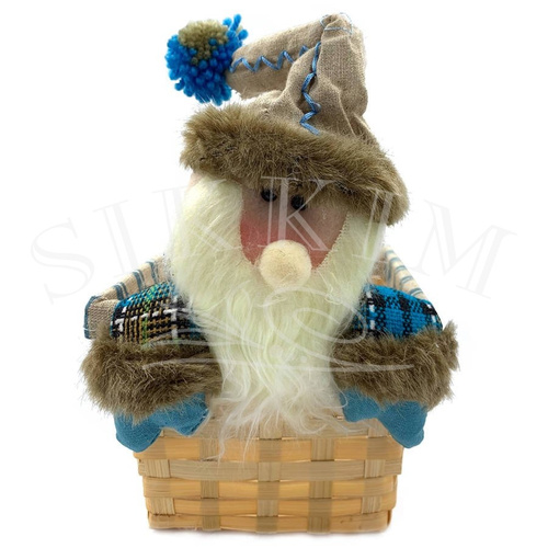 Dekoracyjny koszyczek świąteczny `Bałwanek`